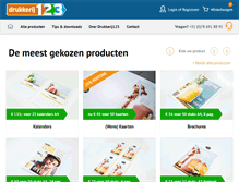 Tablet Screenshot of drukkerij123.nl
